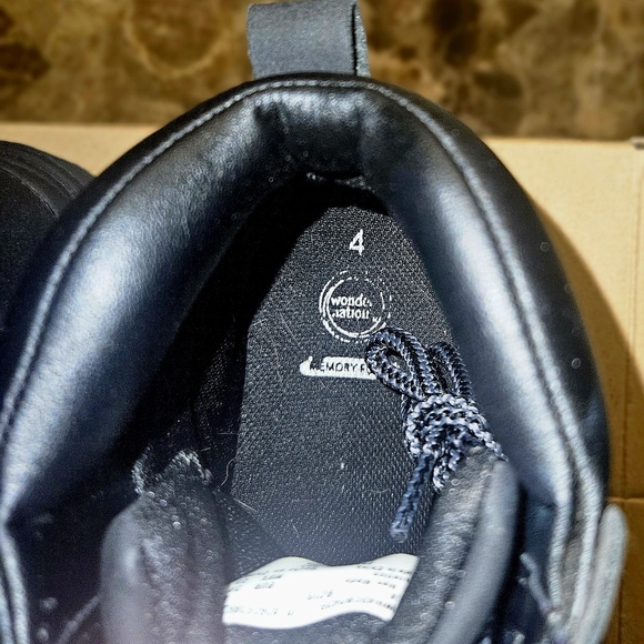 LIKE NEW* Wonder Nation Black "Tucker" Hiking Moto Boots- Big Boy's Size 4 - Picture 4 of 8